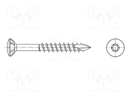 Screw; for wood