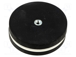 Magnet: permanent; NdFeB; 18N; Ø: 66mm; H: 23.5mm; rubber,steel; disk