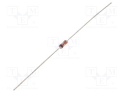 Diode: Zener; 0.5W; 6.2V; 7.5mA; tape; DO35; single diode; Ir: 2uA