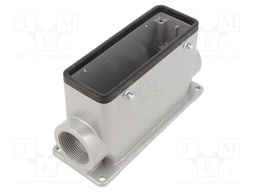 Enclosure: for HDC connectors; C146; size E24; for double latch