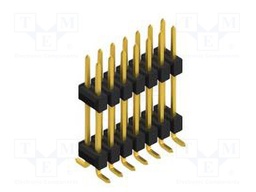 Connector: pin strips; pin header; male; PIN: 14; 2.54mm; SMT; 2x7