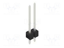 Connector: pin strips; pin header; male; PIN: 2; 2.54mm; THT; 1x2