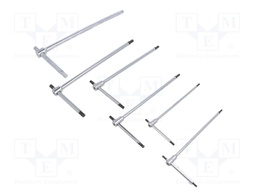 Wrenches set; hexagon keys; Pcs: 6; Kind of handle: T