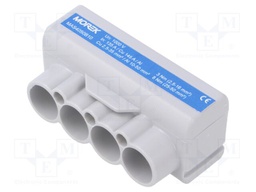 Splice terminal: distribution block; SLT50; 1kV; PIN: 4; ways: 1
