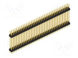 Connector: pin strips; pin header; male; PIN: 72; 2.54mm; THT; 2x36