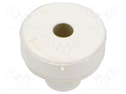 Grommet; EPDM; light grey; Panel thick: 1÷4mm; Øcable: 5÷9mm