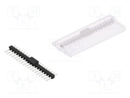 Connector: pin strips; pin header; male; PIN: 19; 2.54mm; SMT; 1x19