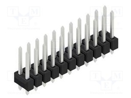 Connector: pin strips; pin header; male; PIN: 22; 2.54mm; THT; 2x11
