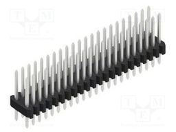 Connector: pin strips; pin header; male; PIN: 44; 1.27mm; THT; 2x22