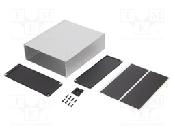 Enclosure: with panel; 1457U; X: 191mm; Y: 220mm; Z: 68mm; aluminium