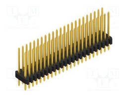 Connector: pin strips; pin header; male; PIN: 46; 1.27mm; THT; 2x23