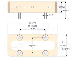 Test probe socket; 10mm
