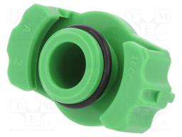 Syringe adapter; 3ml; Colour: green; Manufacturer series: QuantX