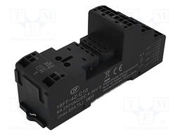 Socket; PIN: 14; 10A; 250VAC; for DIN rail mounting; spring clamps