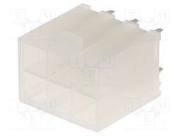Socket; wire-board; male; Mini-Fit Jr; 4.2mm; PIN: 6; THT; 9A; tinned