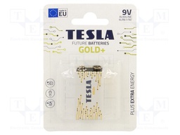 Battery: alkaline; 9V; 6F22; non-rechargeable; 26.5x17.5x48.5mm