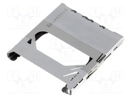 Connector: for cards; MMC,SD; push-push; SMT; PIN: 9
