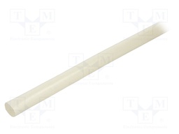 Insulating tube; natural; -20÷155°C; Øint: 20mm; L: 1m