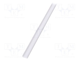 Cover for LED profiles; white; 1m; Kind of shutter: C3; push-in