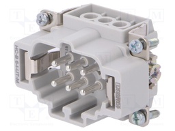 Connector: rectangular; Type: with earthing; Pitch: 44x27mm; male