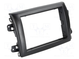 Radio frame; Citroën,Fiat,Opel,Peugeot,Toyota; 2 DIN; black