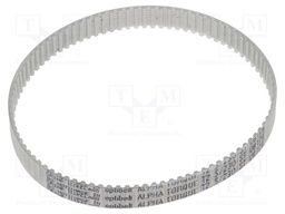 Timing belt; T2.5; W: 8mm; H: 1.3mm; Lw: 230mm; Tooth height: 0.7mm