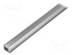 Profiles for LED modules; transparent; surface,recessed; L: 1m