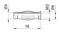 Plug; 4mm banana; 50A; 0.8mΩ; nickel plated; Contacts: CuZn; 16mm