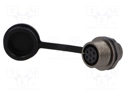 Socket; female; ST12; PIN: 7; IP67; 5A; soldering; 125V; 0.75mm2