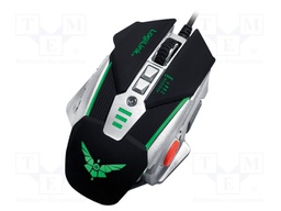 Optical mouse; black,mix colors; USB; wired; No.of butt: 8