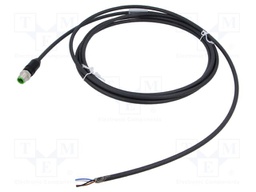 Cable: for sensors/automation; M12; straight; 3m; plug; 7000; PUR