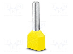 Tip: bootlace ferrule; insulated,double; copper; Bit len: 14mm