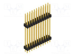 Connector: pin strips; pin header; male; PIN: 22; 2.54mm; THT; 2x11