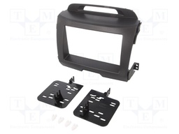Radio mounting frame; Kia; 2 DIN; charcoal