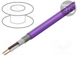 Wire; UNITRONIC® BUS LD FD P; 1x2x0.25mm2; wire; Cu; PUR; violet
