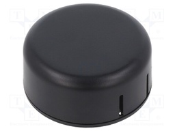 Enclosure: for alarms; Z: 20.3mm; ABS; black; Ø: 45mm