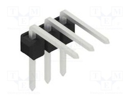 Connector: pin strips; pin header; male; PIN: 3; 2.54mm; THT; 1x3