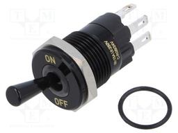 Switch: toggle; Pos: 2; SPDT; ON-ON; 5A/250VAC; -40÷85°C; IP67; brass