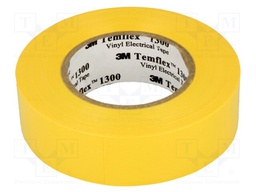 Tape: electrical insulating; W: 19mm; L: 20m; D: 0.13mm; yellow; 125%