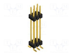 Connector: pin strips; pin header; male; PIN: 6; 2.54mm; SMT; 2x3