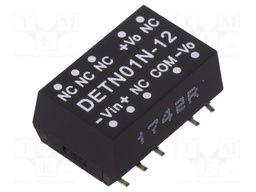 Converter: DC/DC; 1W; Uin: 21.6÷26.4V; Uout: 12VDC; Uout2: -12VDC