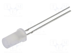 LED; blue,orange; 5mm; 180°; Front: convex; 2.1÷2.6VDC,2.9÷3.4VDC