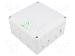 Enclosure: junction box; X: 140mm; Y: 140mm; Z: 79mm; polystyrene
