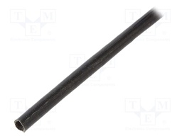 Insulating tube; black; -20÷155°C; Øint: 3.5mm; L: 100m