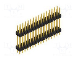 Connector: pin strips; pin header; male; PIN: 32; 2.54mm; THT; 2x16