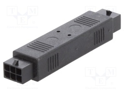 Coupler; wire-wire; male; Micro-Fit 3.0; 3mm; PIN: 6; for cable