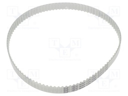 Timing belt; T5; W: 10mm; H: 2.2mm; Lw: 850mm; Tooth height: 1.2mm