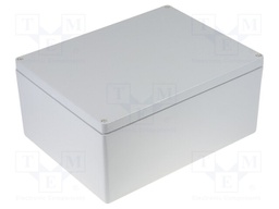 Enclosure: multipurpose; X: 310mm; Y: 400mm; Z: 180mm; ALUEIN; grey