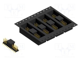 Connector: pin strips; pin header; male; PIN: 22; 2mm; SMT; 2x11