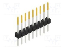 Connector: pin strips; pin header; male; PIN: 9; 2.54mm; THT; 1x9